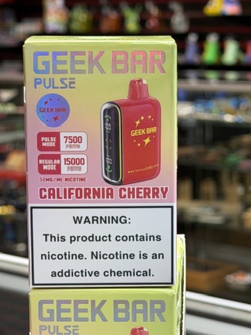 Geek Bar Pulse California Cherry package