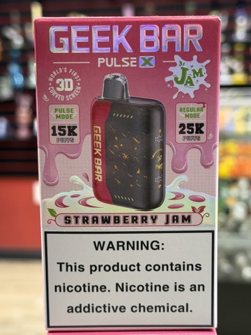 Geek Bar Pulse X Strawberry Jam package