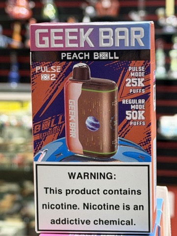 Geek Bar Pulse X2 Peach BXLL package