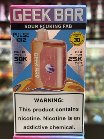 Geek Bar Pulse X2 Sour Fcuking Fab package