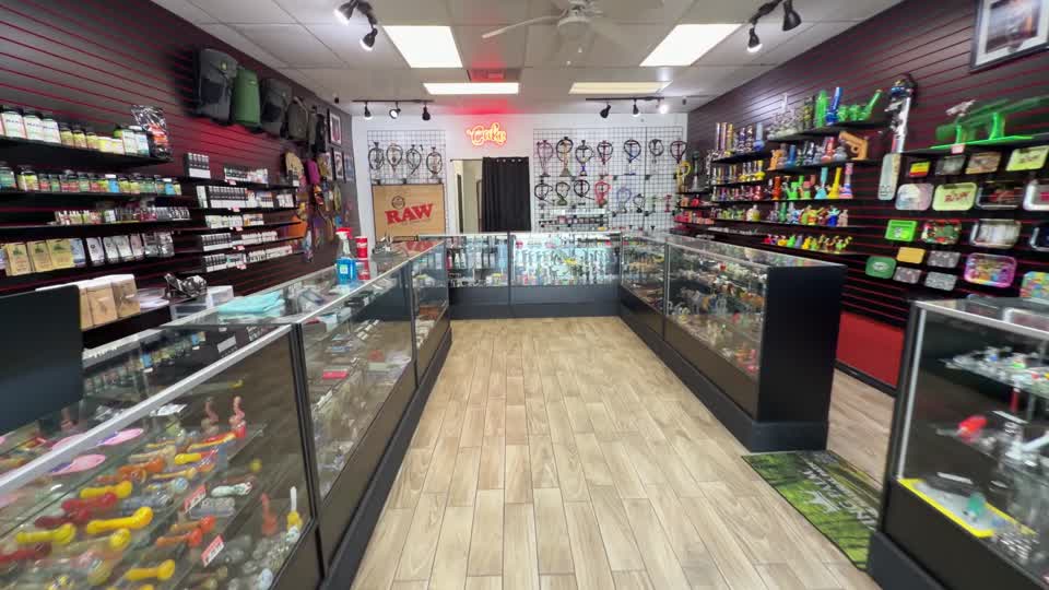 Product selection at Vape Avenue in Humble